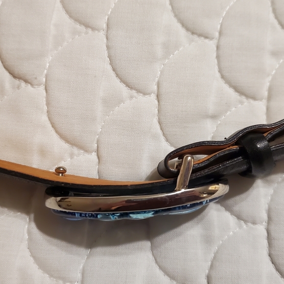 MADE IN ITALY - BEAUTIFUL LEATHER GLASS BELT - Picture 3 of 6